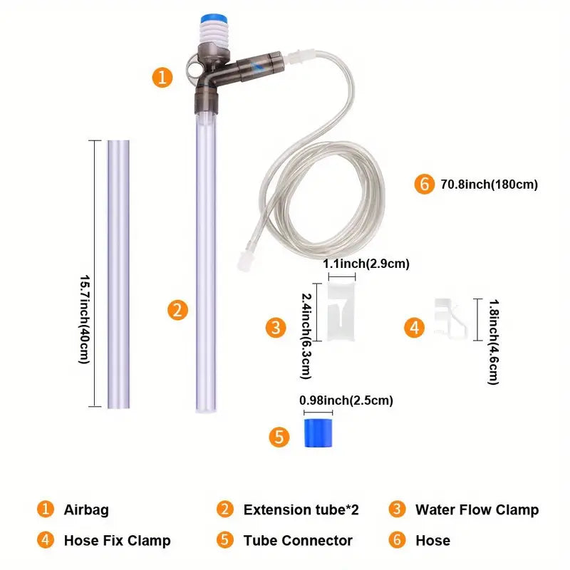 Aquarium Water Change Siphon
