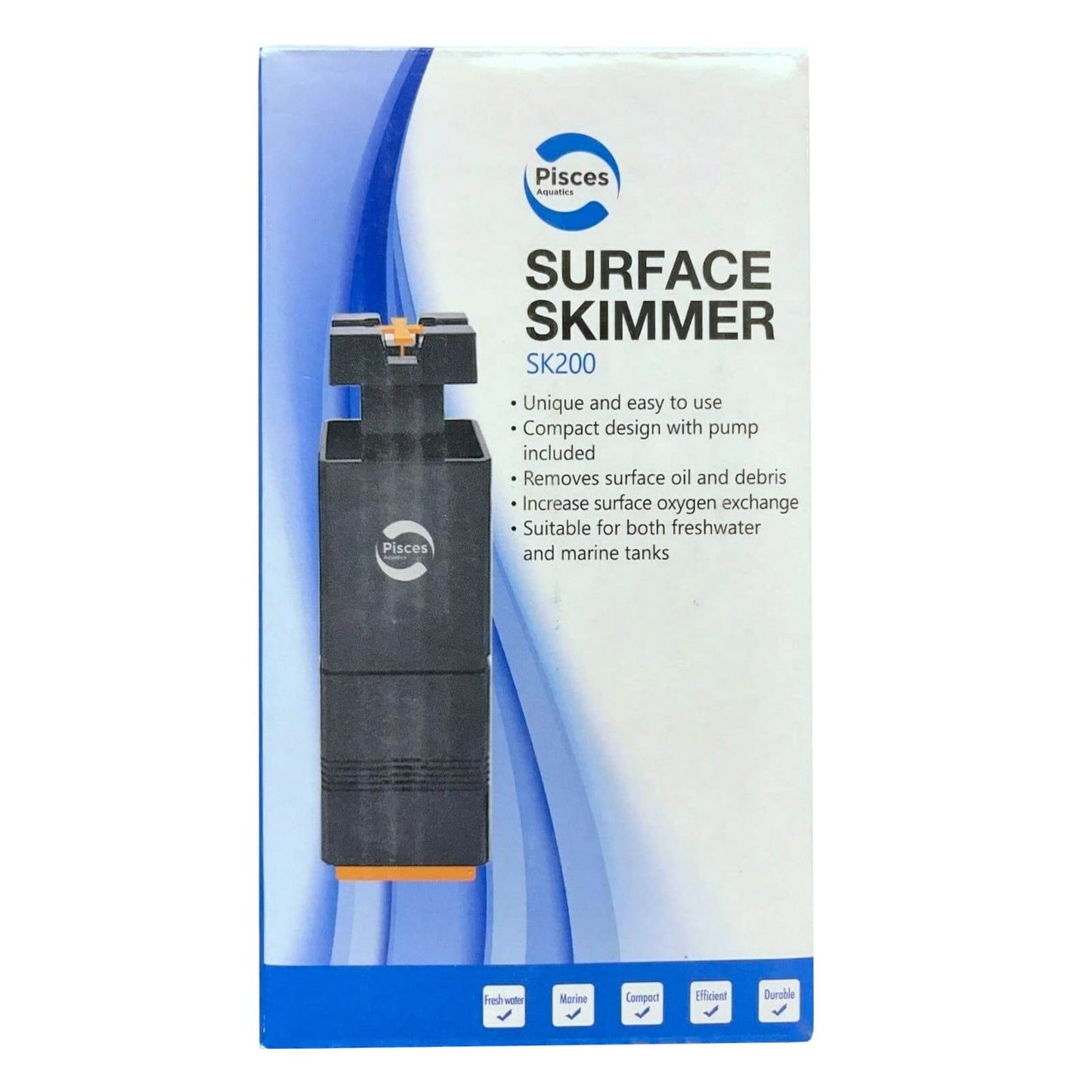 Pisces Aquatics Aquarium Surface Skimmer