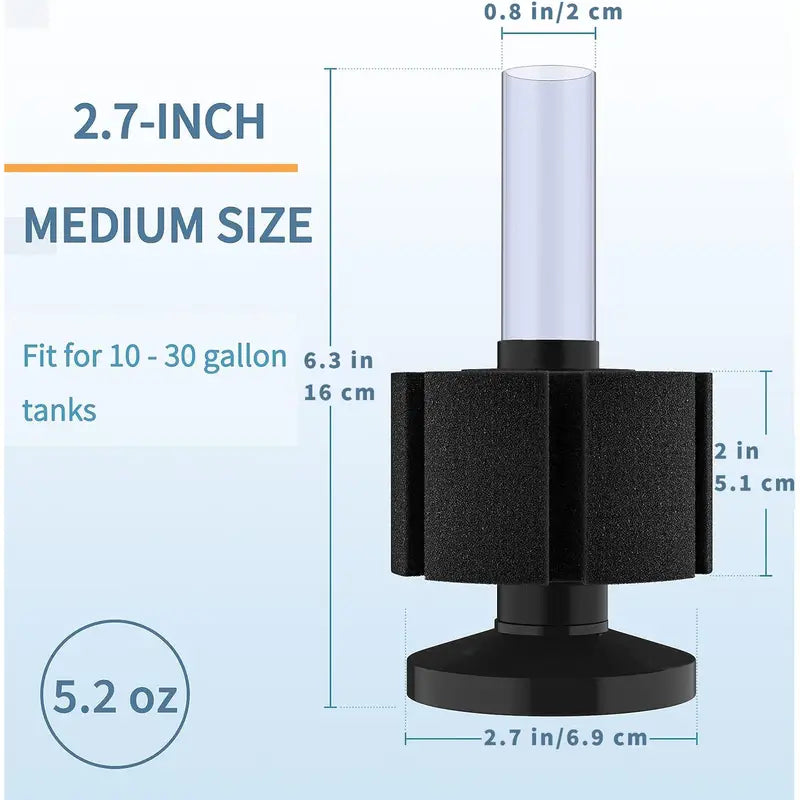 Bio Aquarium Sponge Filter - 1pc