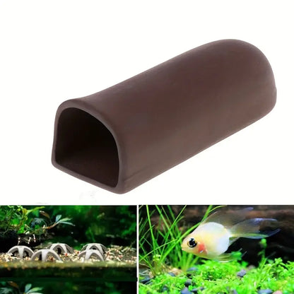 Ceramic "D" Pleco Cave