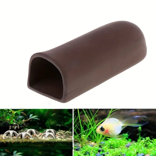 Ceramic "D" Pleco Cave
