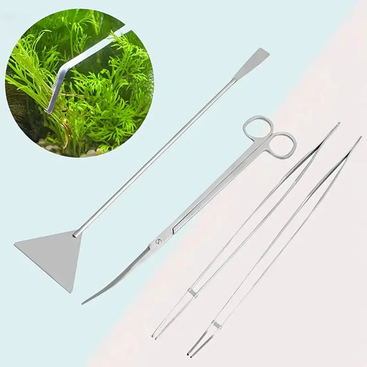 4-Piece Aquascape Tool Set - Stainless Steel