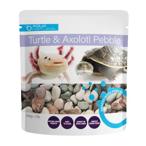 Turtle And Axolotl Pebbles 5kg (AquaNatural)